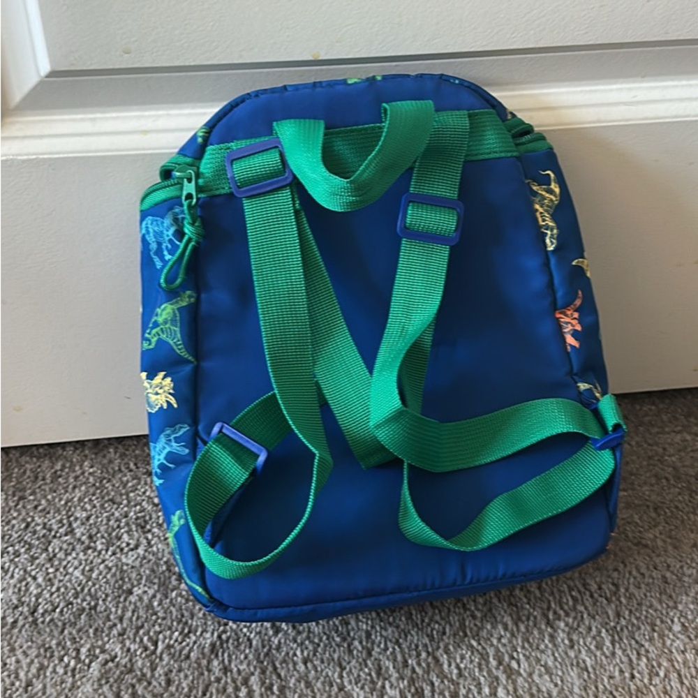 Cat & Jack Dinosaur Print Kids Backpack - Blue with Green Accents - Picture 2 of 2